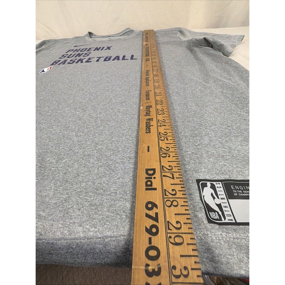 Nike Phoenix Suns Basketball NBA Authentic Dri-FIT T-Shirt Gray Men’s 2XL - Picture 7 of 11